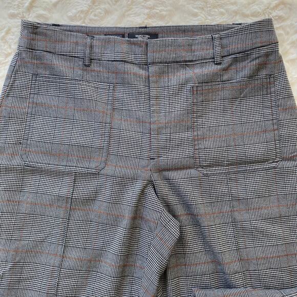 Simply Vera Vera Wang Women's Plaid Cropped Bootcut Pants Size 12 Trousers - Picture 2 of 9